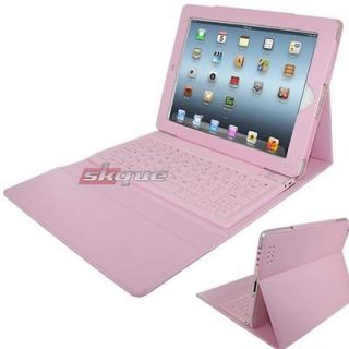   Folio Carry Case Wireless Bluetooth Keyboard For Apple iPad 2nd Pink