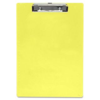 Saunders 21595 Neon Yellow Clipboard w/ Low Profile Clip & Rubber 