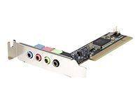 StarTech 4 Channel Low Profile PCI Sound Adapter Card AC97 3D Au 