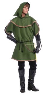 Green Sherwood Forest Archer Tunic Adult Costume Standard Size NEW 