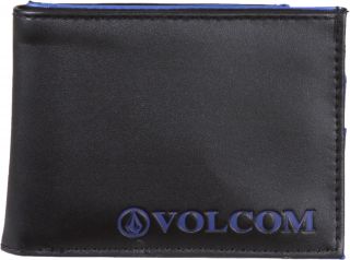 Volcom Wallet, Serif Wallet, Black Blue, New with tags