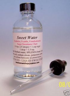 Sweet Water   LIQUID SPLENDA Sucralose Sweetener 2 oz. Made in USA 0 