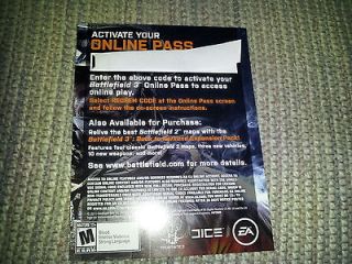 Battlefield 3 Online Pass Code Playstation 3   ONLINE PASS ONLY NO 