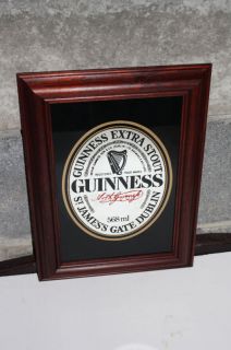   St James Gate Dublin Extra Stout Framed Irish Pub Mirror Ireland