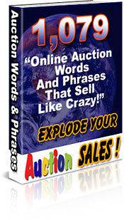 1079 Online Auction Words & Phases that Sell Like Crazy