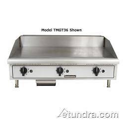 Toastmaster TMGT24 24 Thermostatic Countertop Gas Griddle   Flat Top 