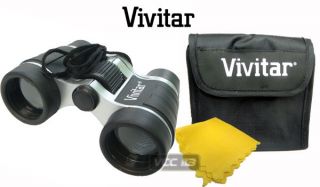 VIVITAR 4X30 BINOCULAR New W/ CASE and Cleaning Cloth
