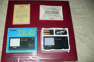 Rare Vintage Casio TV   21 Liquid Crystal Pocket Television