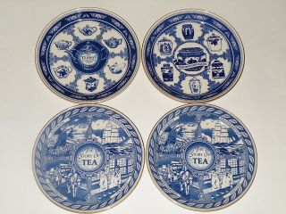 Ringtons Tea Plates by Masons 2 Story of Tea, Teapot & Caddy 