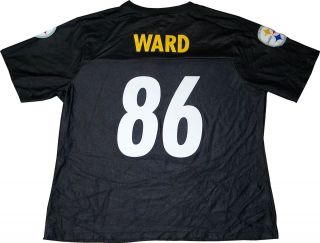 Hines Ward Steelers Womens Replica NFL Jersey   SMALL