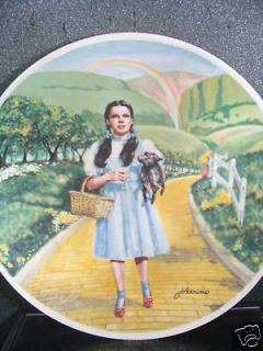 Wizard of Oz OVER THE RAINBOW Dorothy & Toto Ltd Collector Plate