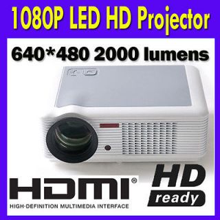   HDMI LED 1080p 800*600 HD Projector Home Cinema DVD video game