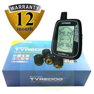 Tyredog TPMS Wireless Tire Pressure Monitoring System with 4 External 