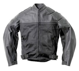 Kawasaki Vulcan Leather Mesh JACKET NEW Black mens SM