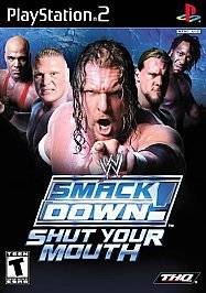WWE SMACKDOWN SHUT YOUR MOUTH PS2 PLAYSTATION 2 GAME COMPLETE