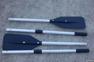 SET OF ALUMINUM OARS FOR INFLATABLE BOATS 163CM BLACK