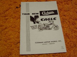 Cushman Scooter Eagle owners manual book