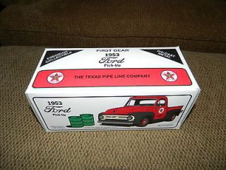   Gear 1953 Ford Texaco Pipe line Co diecast pickup rat hot rod mancave