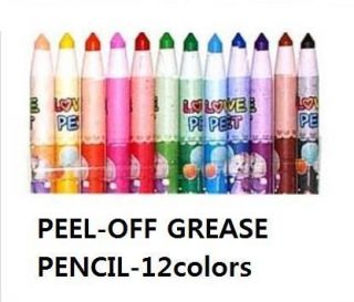 12colors CHINA MARKERS PEEL OFF GREASE PENCIL (12 COUNT).monami