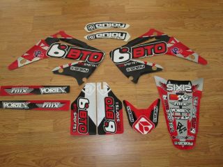 2002 2008 HONDA CR 125 250 BTO SPORTS Motocross Graphics DIRT BIKE 