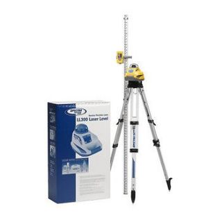 Spectra Precision Laser Level with Tripod and Inches Rod LL300 2 NEW