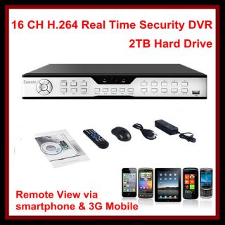   CCTV H.264 Real time Surveillance Standalone DVR 2TB Hard Drive ZMODO