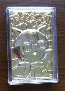 gold plated pokemon cards in Animation