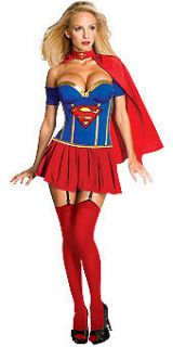 SuperGirl Corset Costume  Adult Comic Book Character Costume