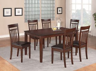 PC DINING ROOM DINETTE KITCHEN SET TABLE AND 4 CHAIRS WITH FAUX 