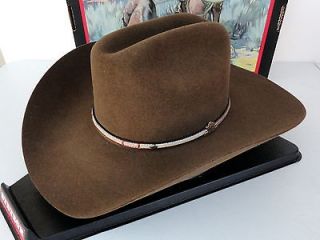 Stetson Cowboy Hat 4X Buffalo Fur Felt Powder River Mink