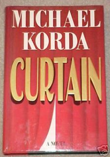 CURTAIN by MICHAEL KORDA HB BOOK LONDON THEATER NOVEL