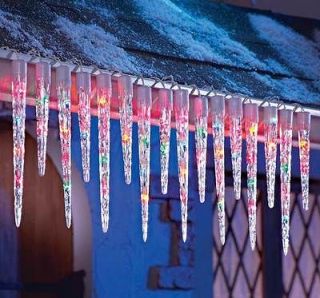 Multi Colors Icicle String Lights Christmas Outdoor Decor