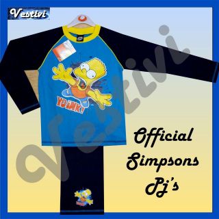 Boys Bart Simpson Yoink The Simpsons Official Pyjamas Set PJs 3 
