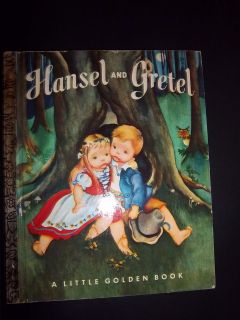   Vintage Little Golden Book ~ Hansel and Gretel 1954 Letter L