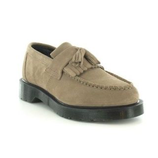 Dr Martens Adrian Unisex Suede Tassel Loafers Taupe