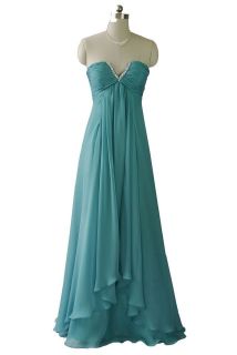 1271 Aqua Green Flirty Floaty Maxi Evening Dress Prom Ball Gown UK 