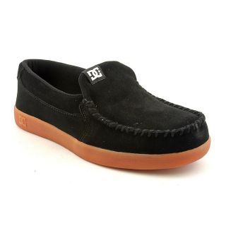 DC Villain Mens Size 9 Black Regular Suede Loafers Shoes