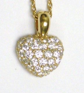 STUNNING CHOPARD 18K YELLOW GOLD NECKLACE WITH DIAMOND HEART PENDANT