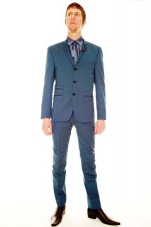 Ben Sherman Teal Tonic Suit,Slim Fit 3 Button Mod Suit Two Tone,RETRO 