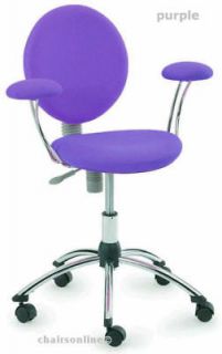 New Art Deco Gas Lift Swivel Office Chair in Purple