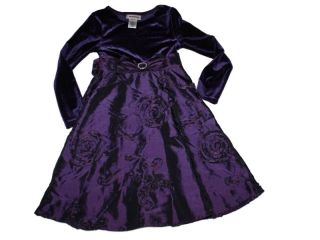 Girl Youngland Purple Holiday Special Occasion Portrait Christmas 