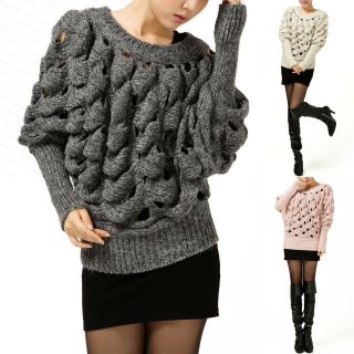   fluffy puff sleeves knit pullover jumper knitting knitwear sweater