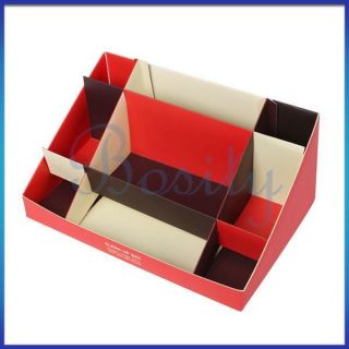   Board Make Up Desk Organizer Stationery Cosmetic Storage Box Container