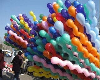 10 Giant Spiral Balloons   Great For Kids Parties   upto 1.5M Long