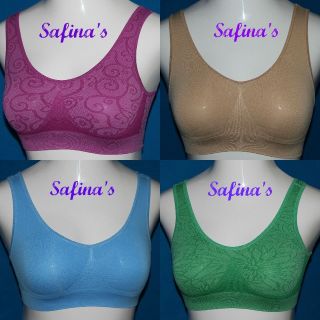   Shear~4 Pack~Seamless Ahh Leisure Bras~144 363~C​hoice of Colors