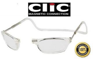 CLIC READERS Original magnetic eyewear NEW clear 3.00 AUTHENTIC 