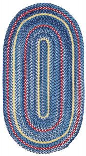 Capel Rugs River Bend Indoor/Outdoor Oval Braided Casual Rug Nautical 