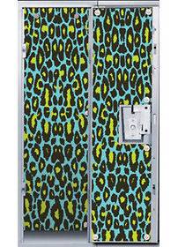 Turquoise and Lime Leopard Locker Wallpaper (2012)   New   Room Decor