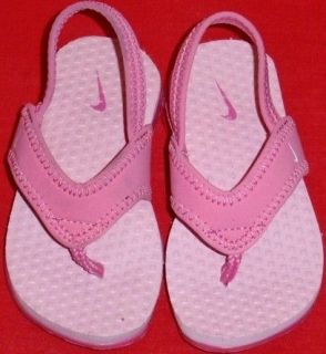   Toddlers NIKE LITTLE CELSO Pink Thongs Flip Flops Sandals Shoes sz 6