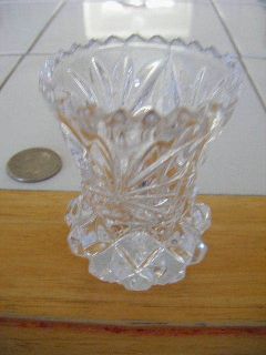 princess house toothpick holder leaded crystal Ornate C